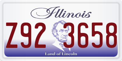 IL license plate Z923658