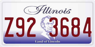 IL license plate Z923684