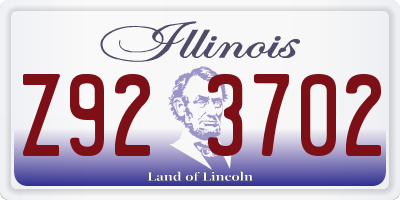 IL license plate Z923702