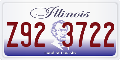 IL license plate Z923722