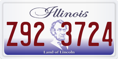 IL license plate Z923724