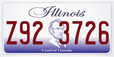 IL license plate Z923726