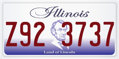 IL license plate Z923737