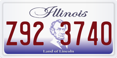 IL license plate Z923740