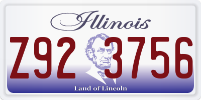 IL license plate Z923756