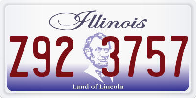IL license plate Z923757