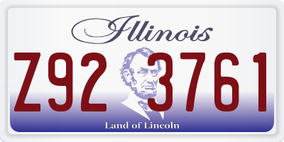 IL license plate Z923761