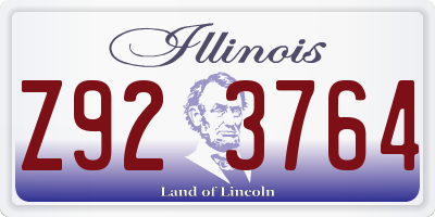 IL license plate Z923764