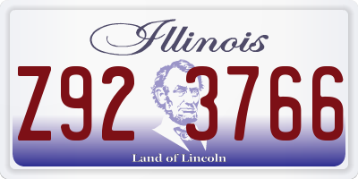 IL license plate Z923766