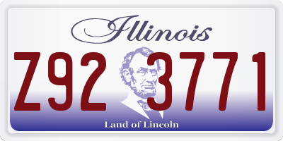 IL license plate Z923771