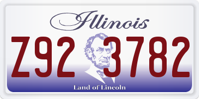 IL license plate Z923782