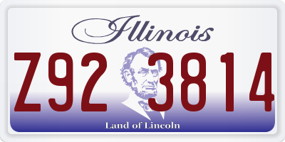 IL license plate Z923814
