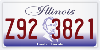 IL license plate Z923821