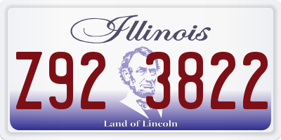 IL license plate Z923822