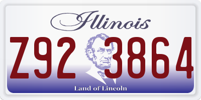 IL license plate Z923864
