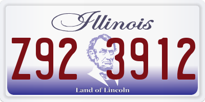 IL license plate Z923912