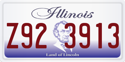 IL license plate Z923913