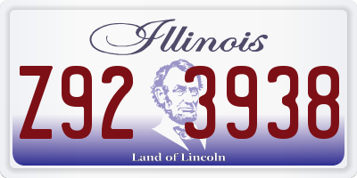 IL license plate Z923938