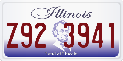 IL license plate Z923941