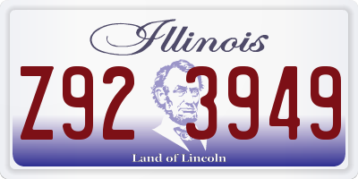 IL license plate Z923949