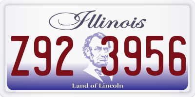 IL license plate Z923956