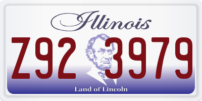 IL license plate Z923979