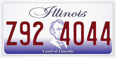 IL license plate Z924044