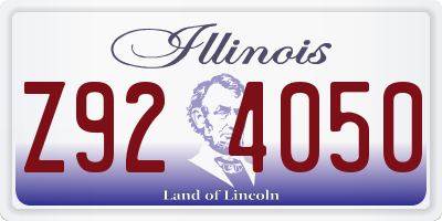 IL license plate Z924050
