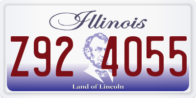 IL license plate Z924055