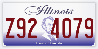 IL license plate Z924079