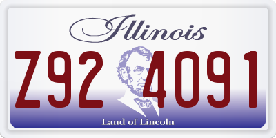 IL license plate Z924091