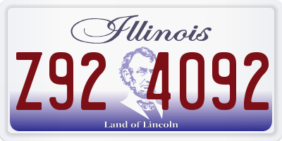 IL license plate Z924092
