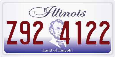 IL license plate Z924122