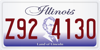 IL license plate Z924130