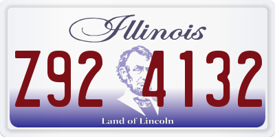 IL license plate Z924132