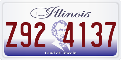 IL license plate Z924137