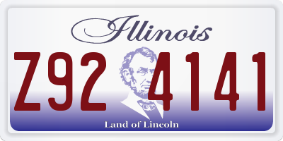 IL license plate Z924141