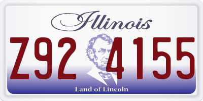 IL license plate Z924155
