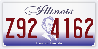 IL license plate Z924162