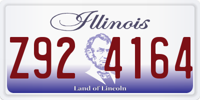 IL license plate Z924164