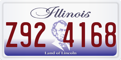 IL license plate Z924168