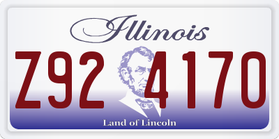 IL license plate Z924170