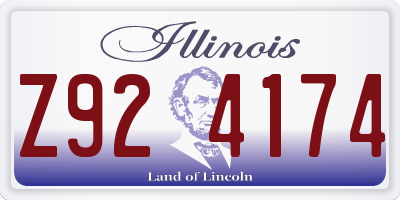 IL license plate Z924174