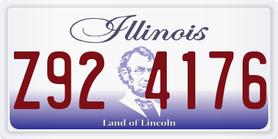 IL license plate Z924176