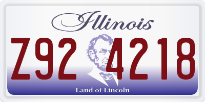 IL license plate Z924218