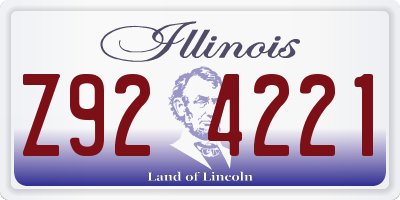 IL license plate Z924221