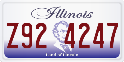 IL license plate Z924247