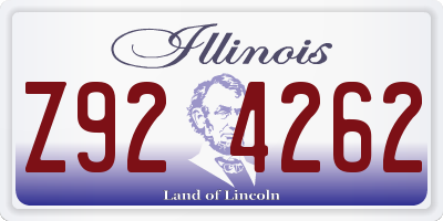 IL license plate Z924262