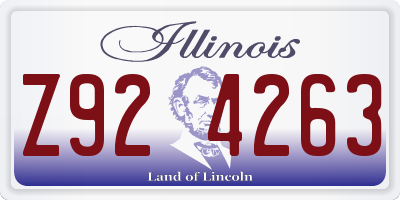 IL license plate Z924263