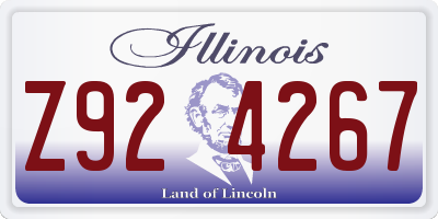 IL license plate Z924267